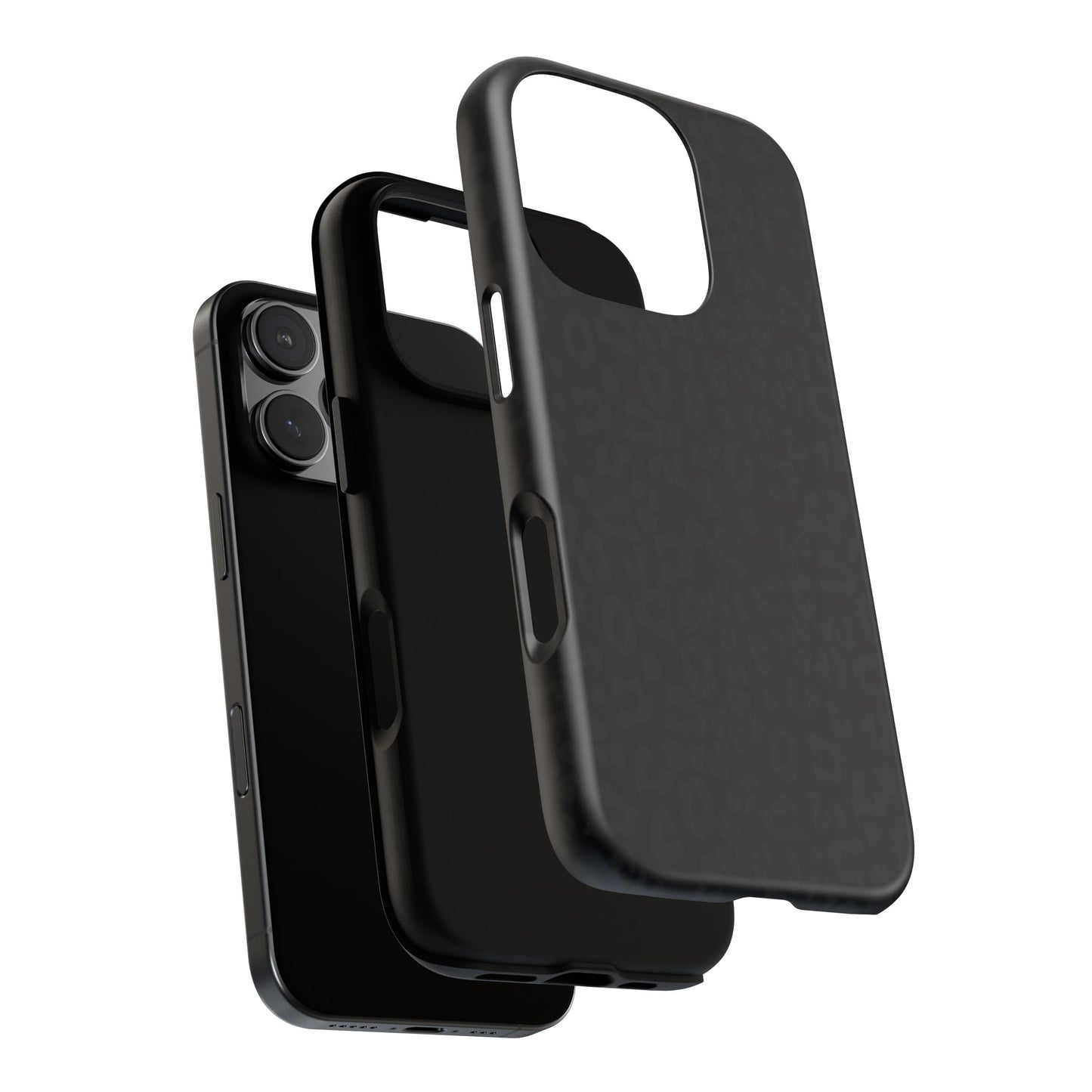 Black Leopard Tough Phone Case — Slim Protective iPhone Cover
