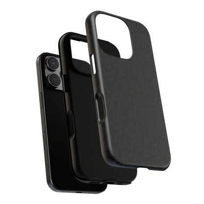 Black Leopard Tough Phone Case — Slim Protective iPhone Cover