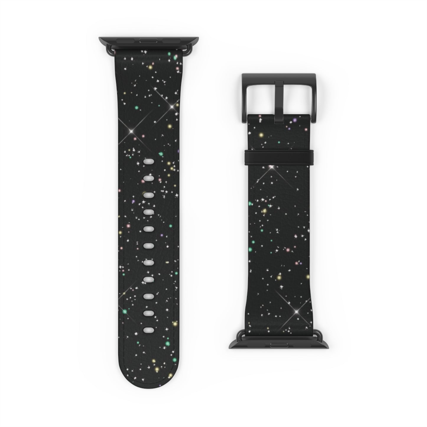 Classic Black Silicone Watch Band — Comfortable Replacement Strap for Smartwatches