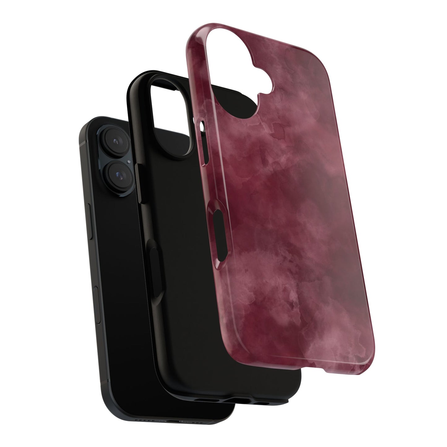 Burgundy Marble Protective Phone Case — Tough Cases