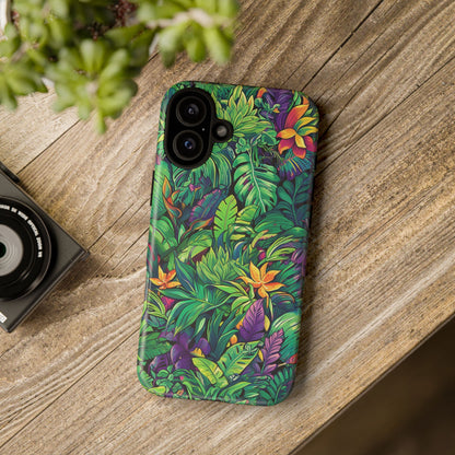 Tropical Jungle Phone Case — Vibrant Botanical Protective Cover