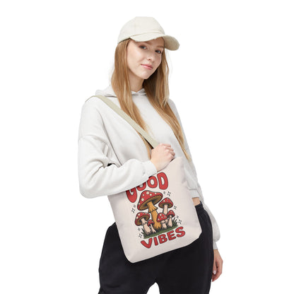Good Vibes Mushroom Tote Bag
