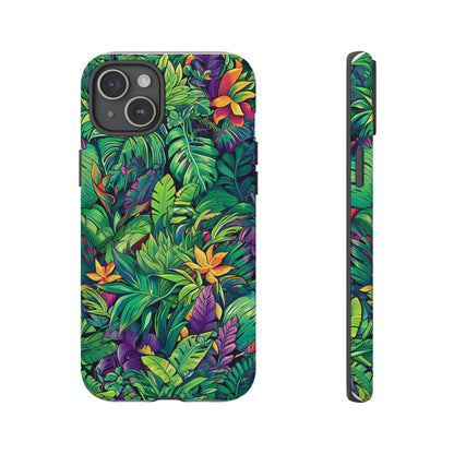 Tropical Jungle Phone Case — Vibrant Botanical Protective Cover