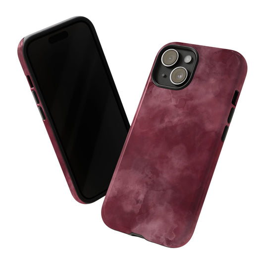 Burgundy Marble Protective Phone Case — Tough Cases
