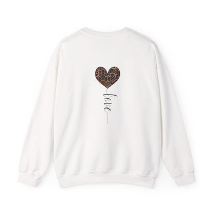 Leopard Heart "Love" Crewneck Sweatshirt