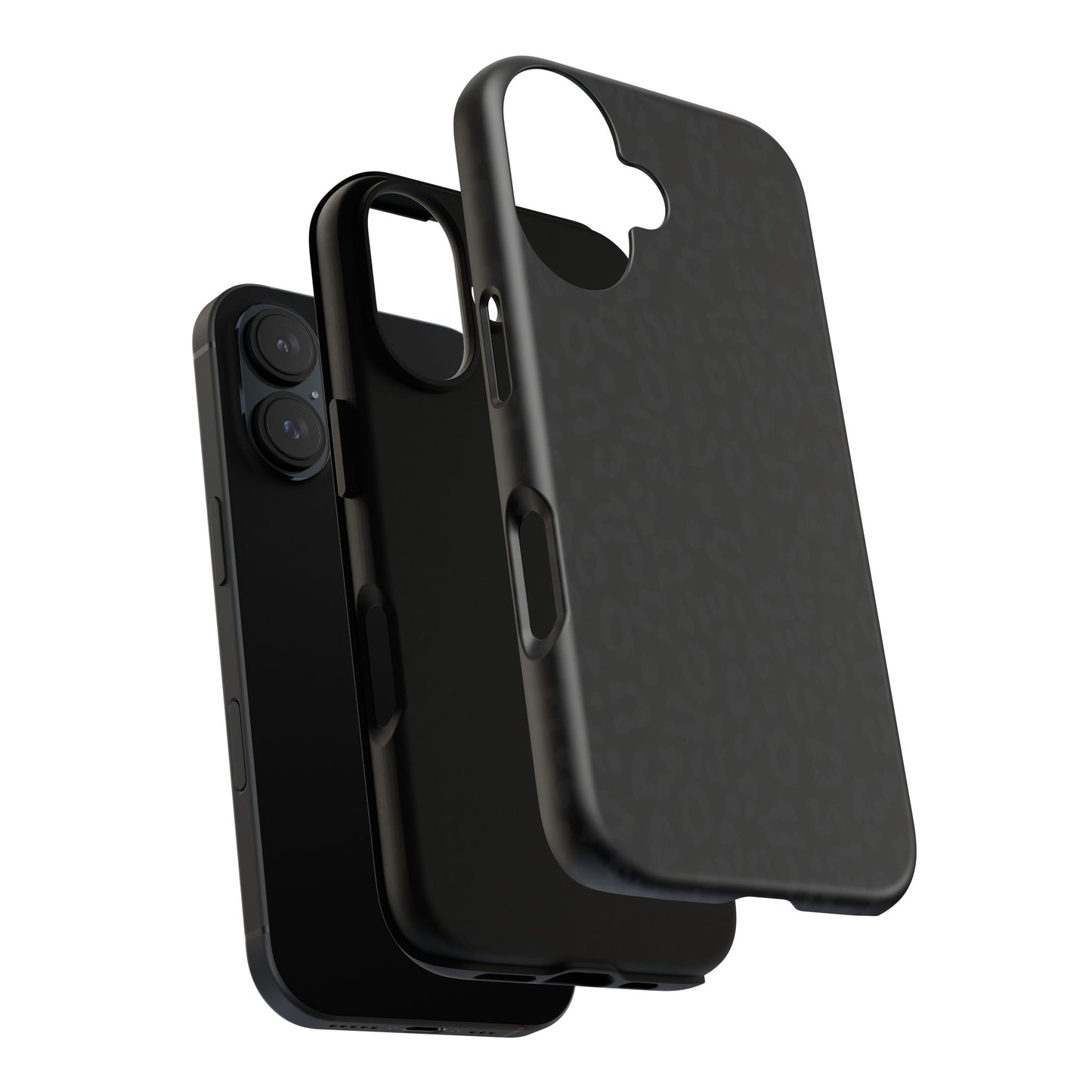 Black Leopard Tough Phone Case — Slim Protective iPhone Cover