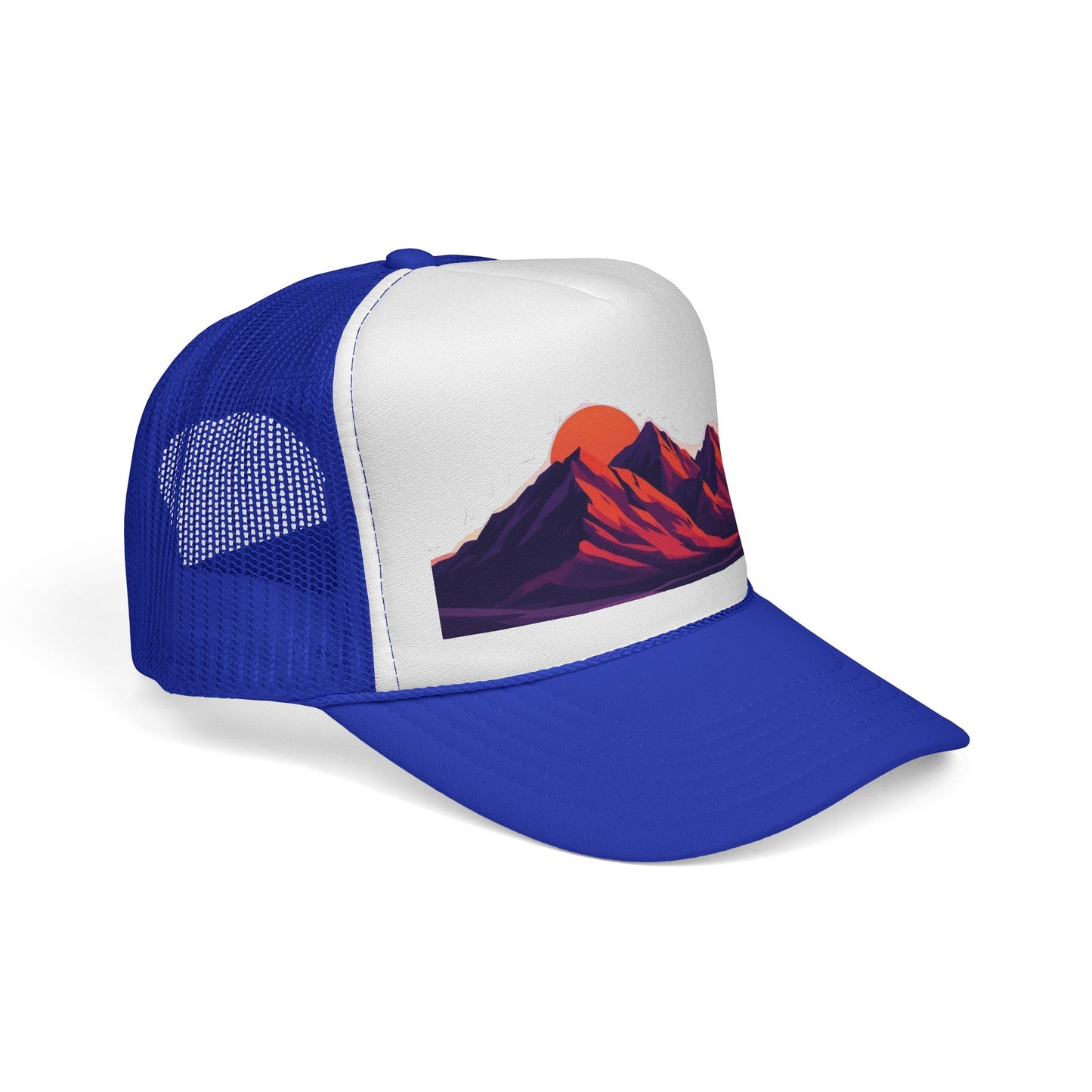 Mountain Sunset Trucker Cap — Retro Peaks Mesh Hat