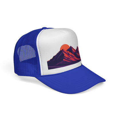 Mountain Sunset Trucker Cap — Retro Peaks Mesh Hat