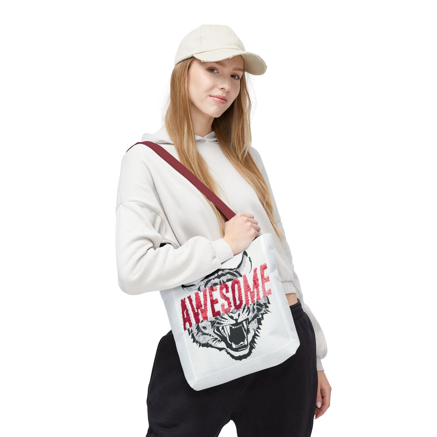 Awesome Tiger Tote Bag — Bold Graphic Animal Print Canvas Tote