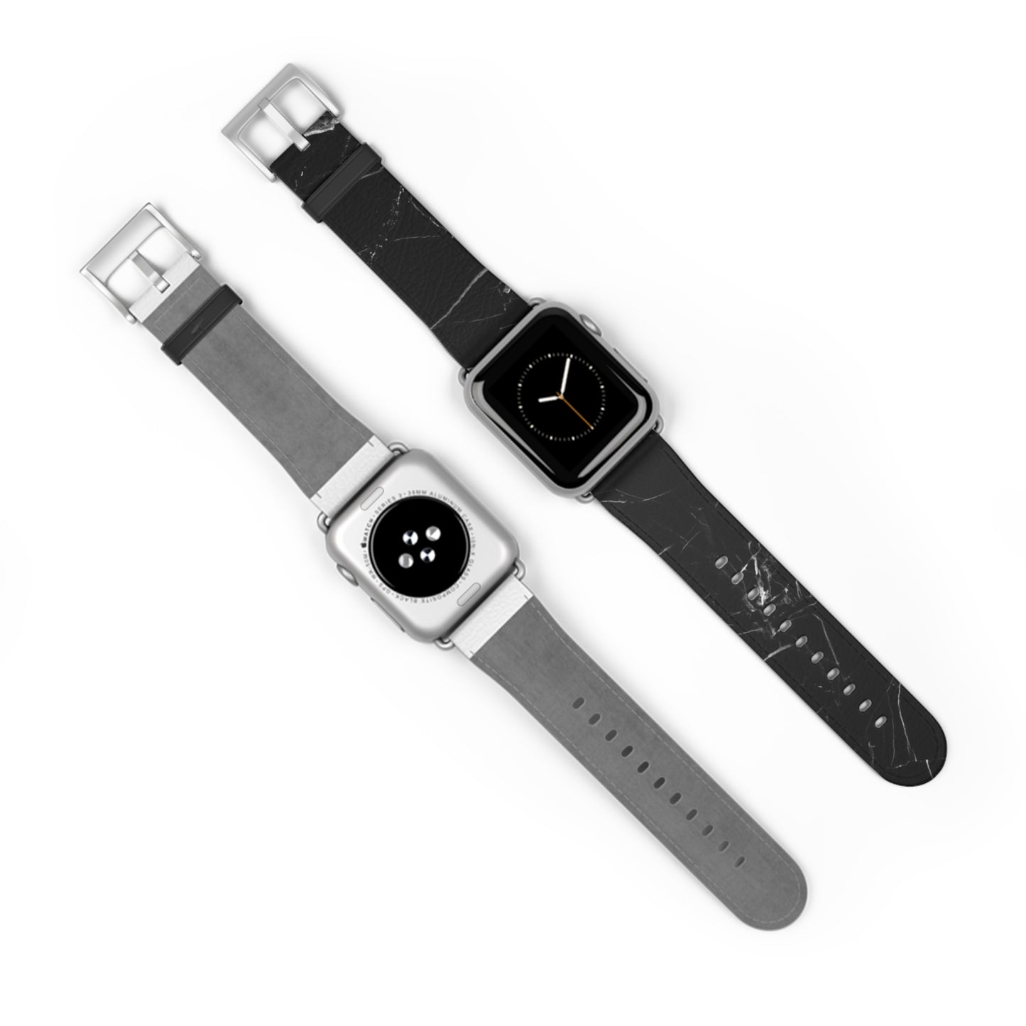 Black Marble Watch Band – Sleek Marble Pattern Replacement Strap for Apple Watch