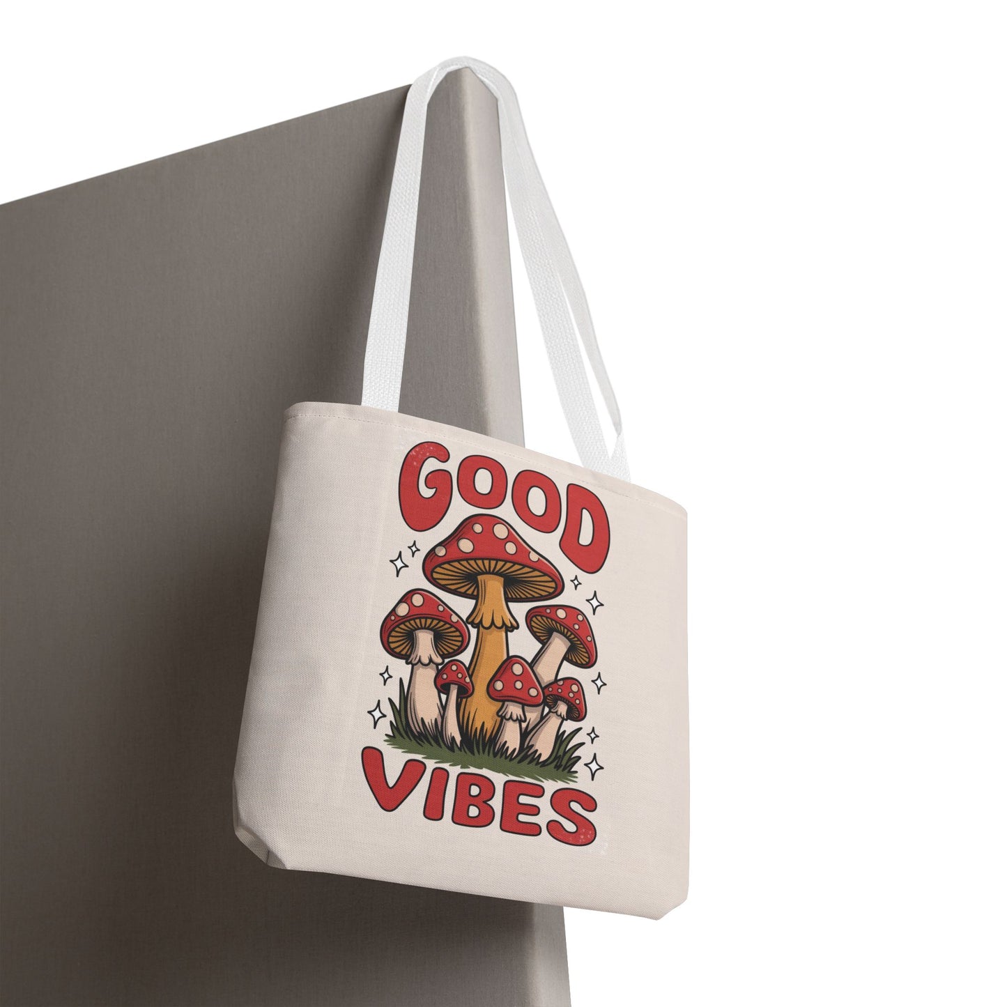 Good Vibes Mushroom Tote Bag